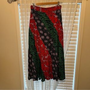 Colorful midi skirt